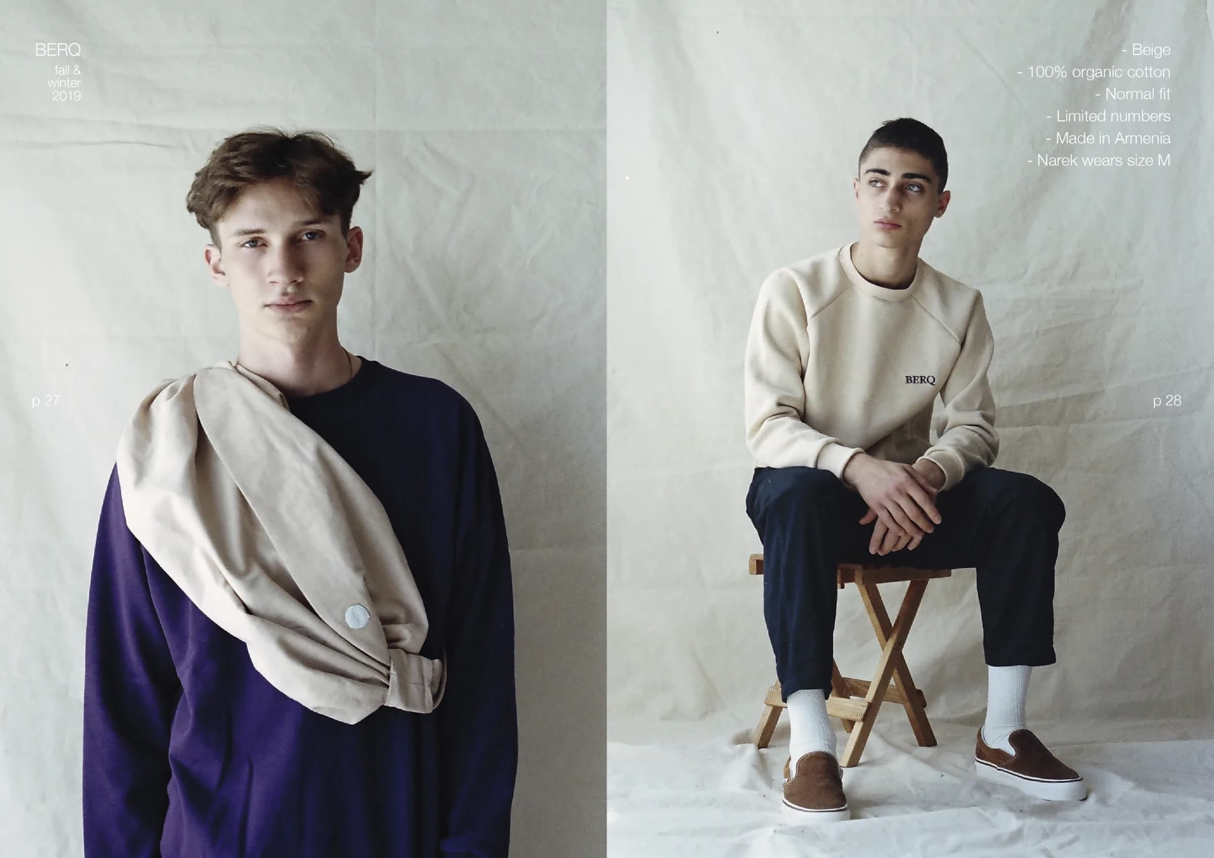 Autumn / Winter 2019 lookbook, spread 14